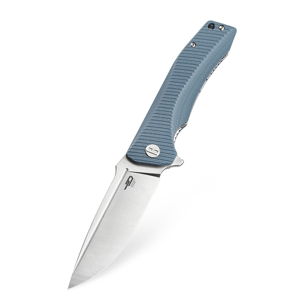 картинка Нож Bestech Mako сталь K110, рукоять G10 серая