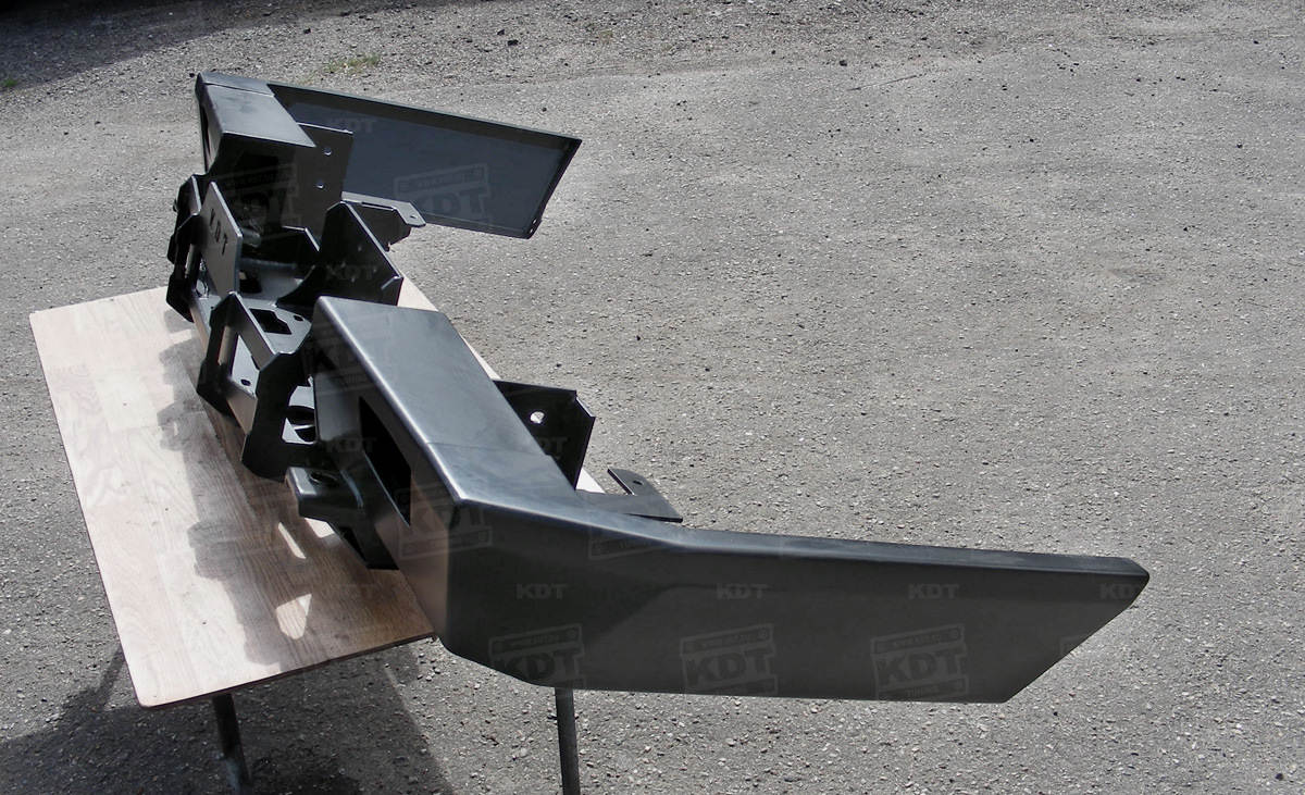 картинка Бампер задний KDT для Land Cruiser 76 с площадкой под лебедку