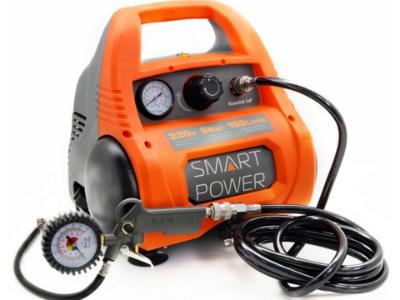 картинка Портативный универсальный воздушный компрессор с ресивером 220V SMART POWER