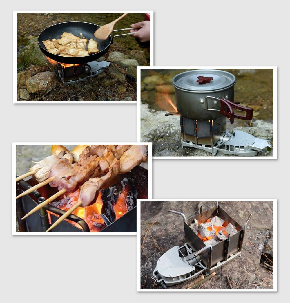 картинка Походная печка щепочница BRS-116 с наддувом