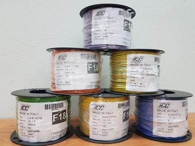 картинка Провод автомобильный ICC 1,5мм.кв x 1 черный