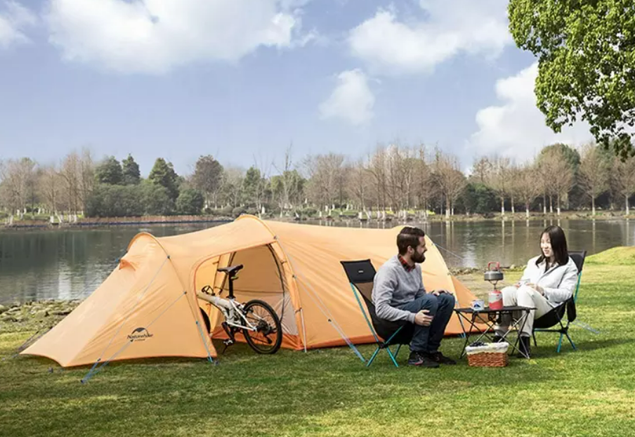 картинка Палатка Naturehike Opalus 3-местная, алюминиевый каркас, оранжевый