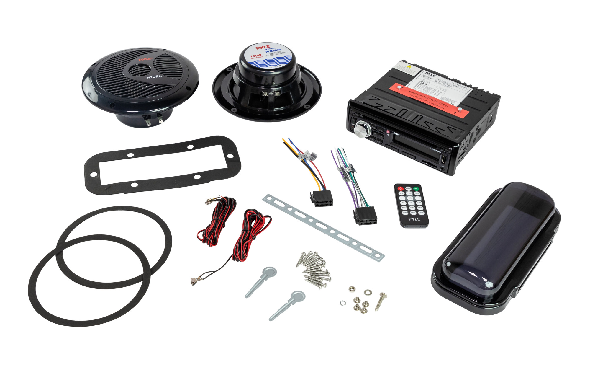 картинка Морская акустика 1DIN PYLE PLCDBT75MRB, комплект