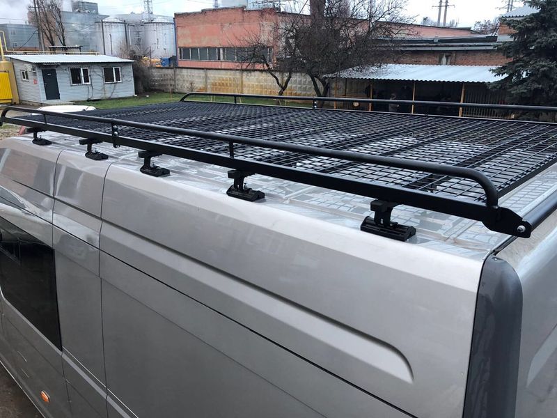 картинка Багажник Евродеталь Газель Некст, длинная база, Грузовая платформа с сеткой