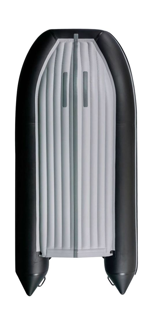 картинка Надувная лодка ПВХ, RiverBoats RB 370 НДНД, ф/б, черно-серый