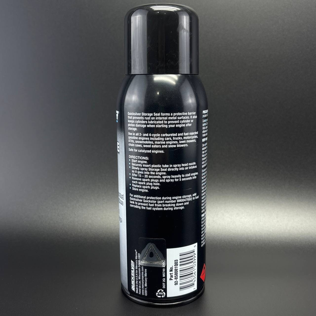 картинка Спрей-смазка консервирующая 340 г Storage seal (12OZ@6) Quicksilver (Fogging oil)