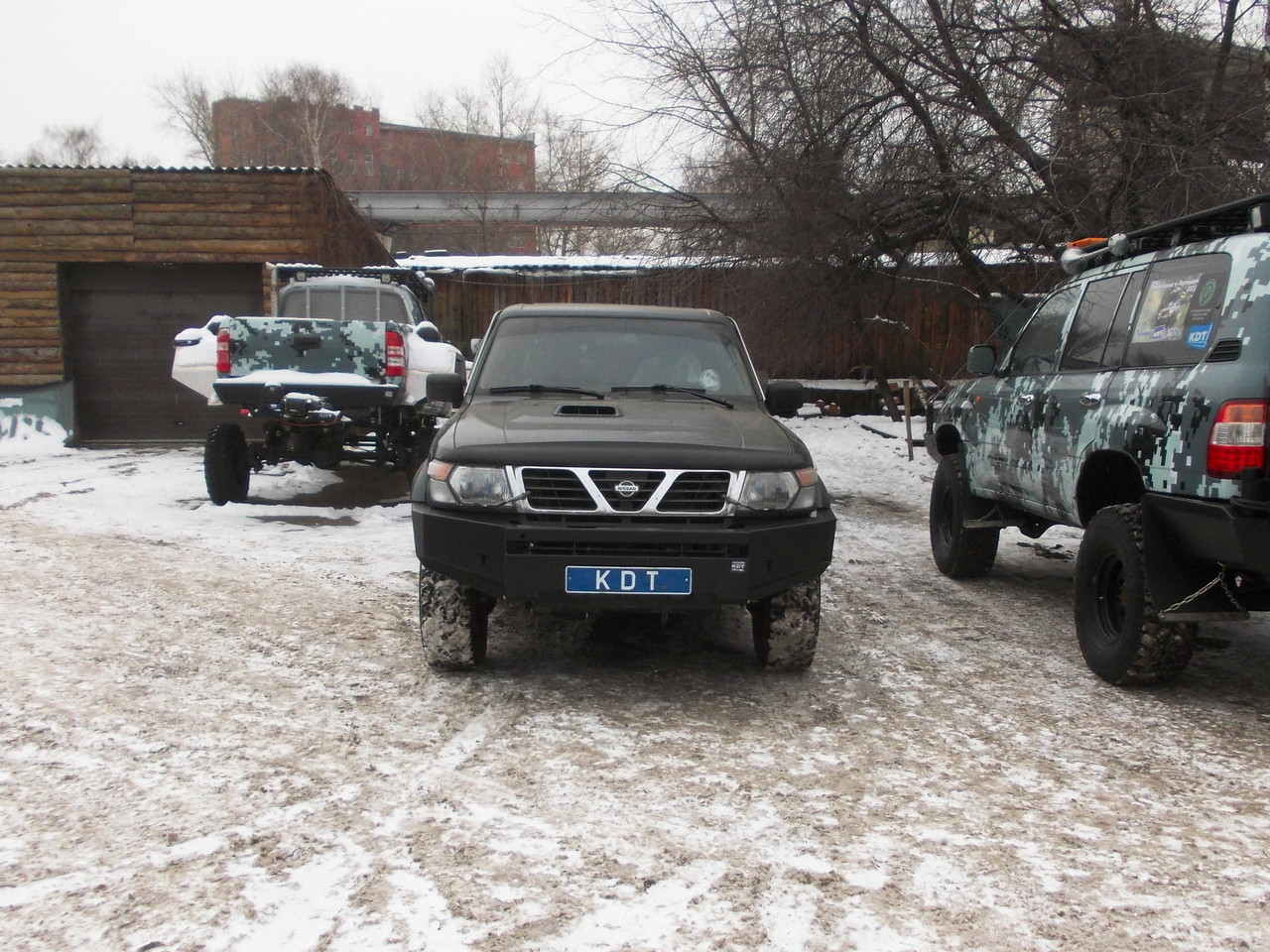 картинка Передний силовой бампер без кенгурина "Спорт" Nissan Patrol
