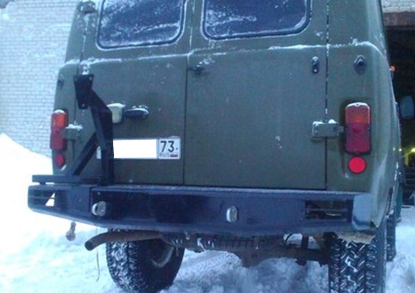 картинка Бампер задний УАЗ 452 "Аллигатор" с калиткой под запаску