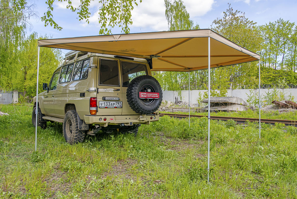картинка Маркиза автомобильная РИФ веерная 2,5х2,5 м (правая)