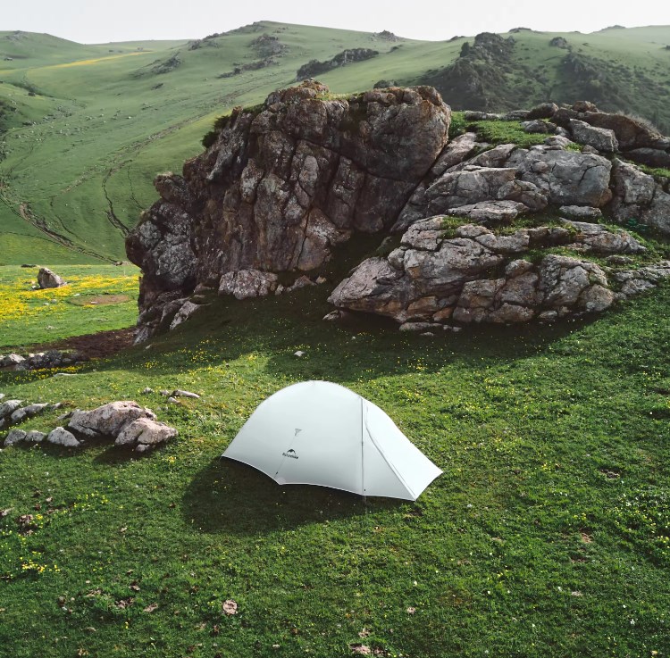 картинка Палатка Naturehike Cloud Up UL Si 1-местная, алюминиевый каркас, серая