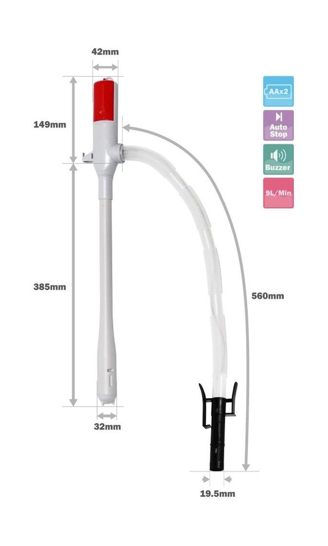 картинка Насос электрический для перекачки топлива на батарейках