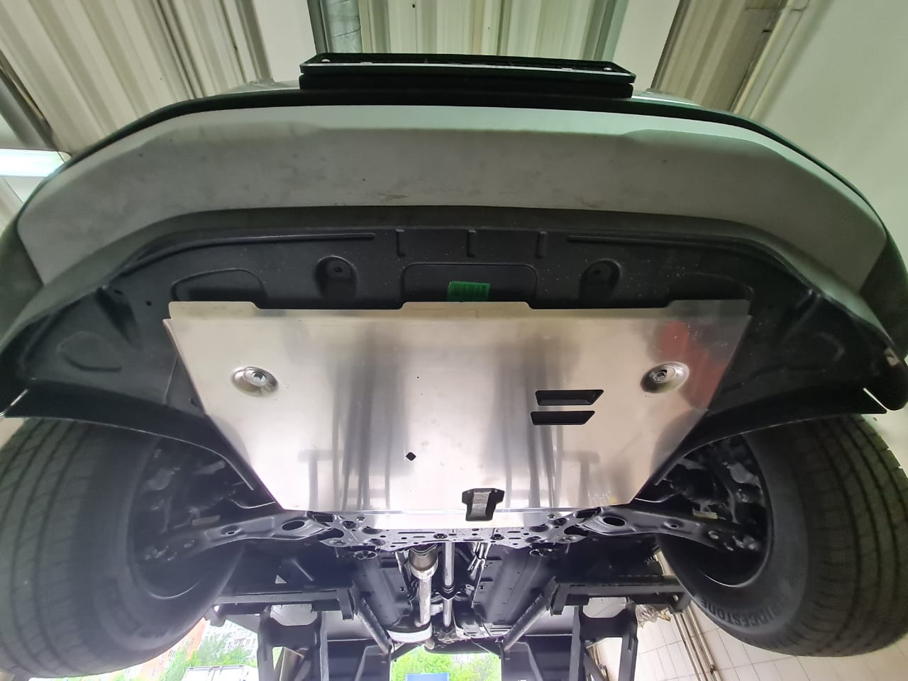 картинка Защита картера двигателя и кпп Hyundai Palisade V-3.5, 4WD (2021-) (Алюминий 4мм) 10.24ABC