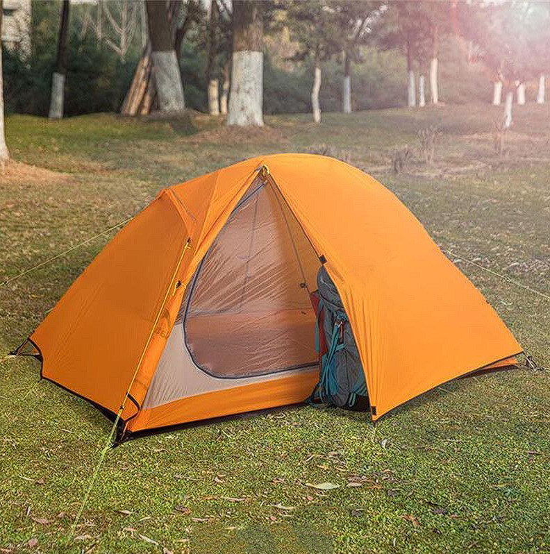 картинка Палатка  Naturehike сверхлегкая + коврик NH18A180-D, оранжевая, 6927595731949