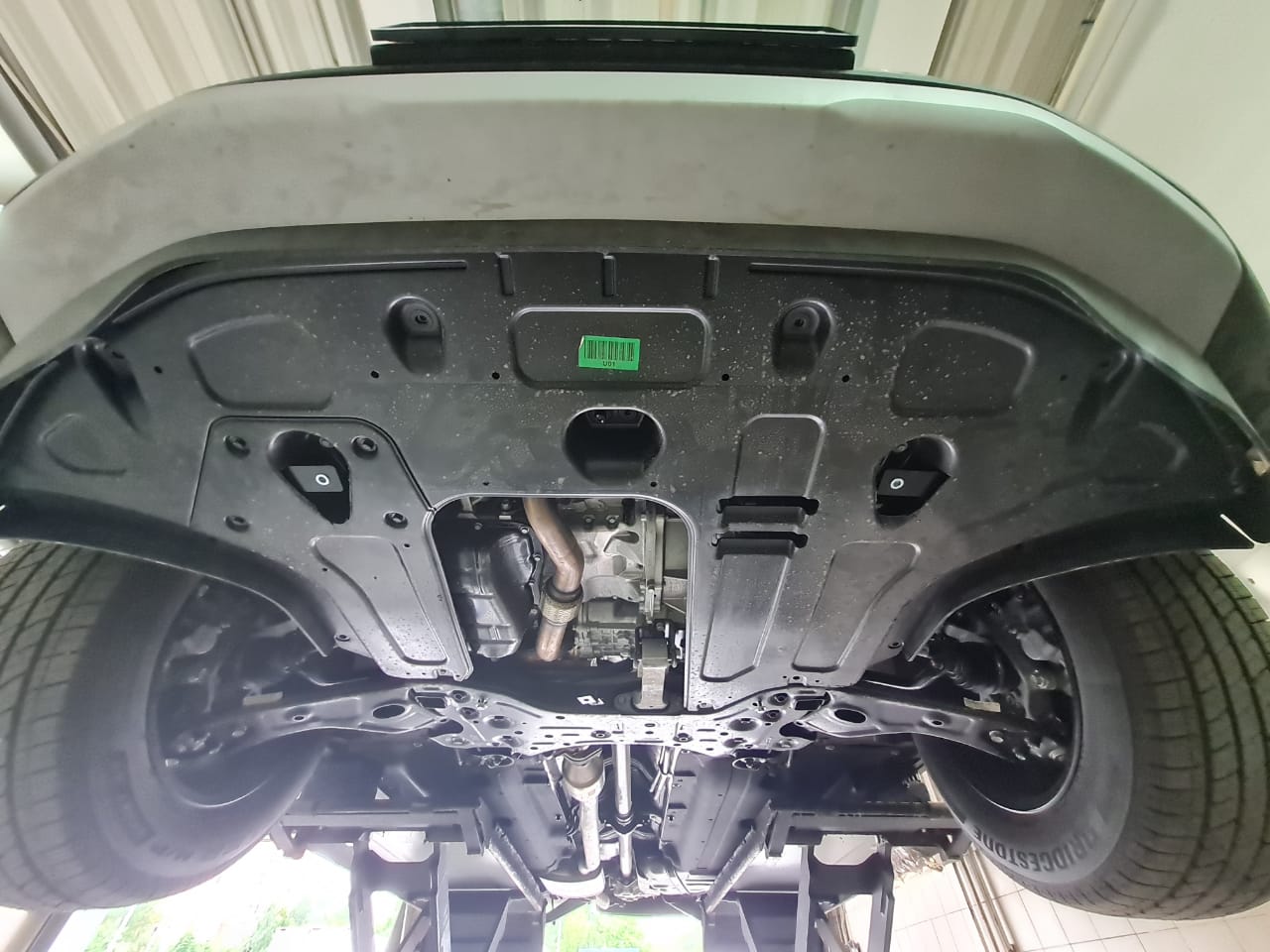 картинка Защита картера двигателя и кпп Hyundai Palisade V-3.5, 4WD (2021-) (Алюминий 4мм) 10.24ABC