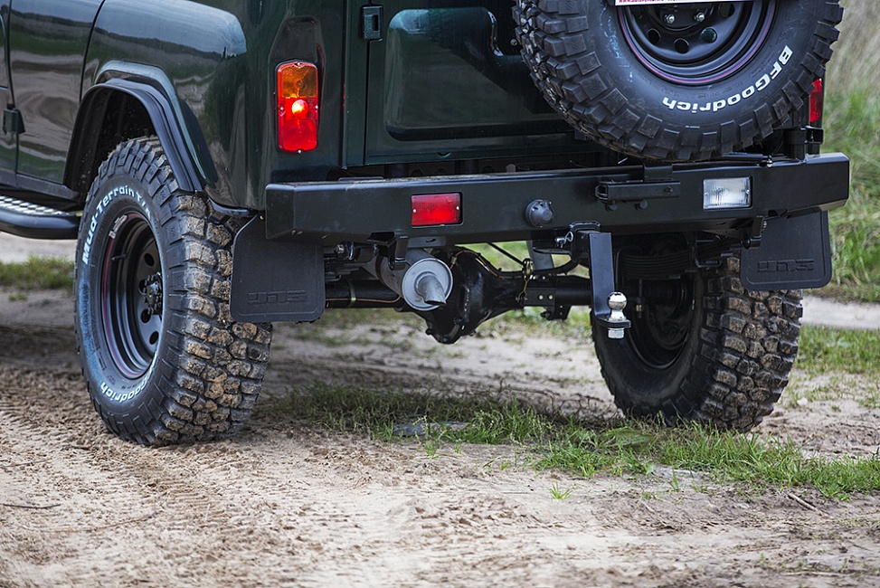 картинка Бампер задний РИФ УАЗ Хантер с калиткой лифт