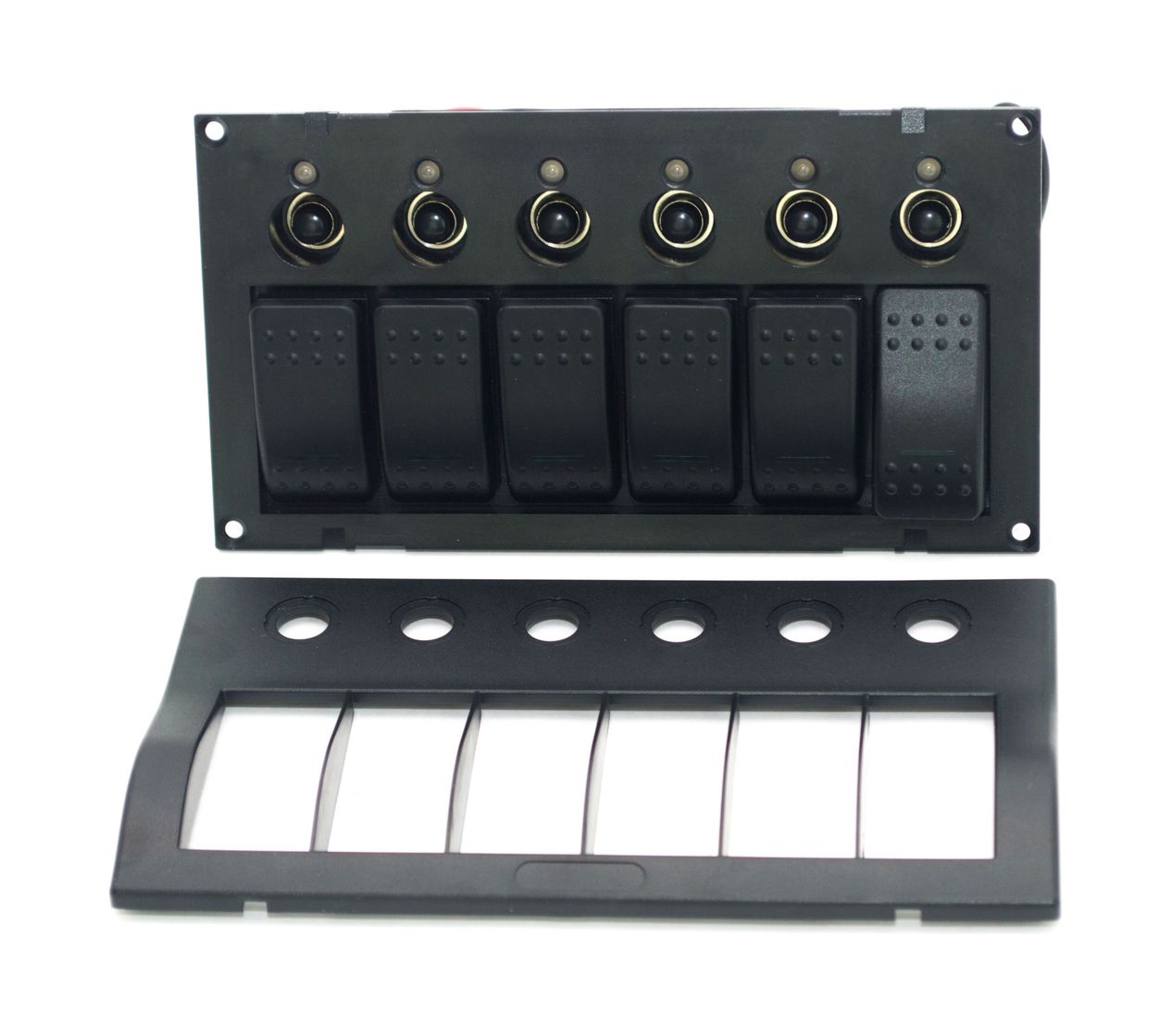 картинка Панель бортового питания 6 переключателей, автоматы