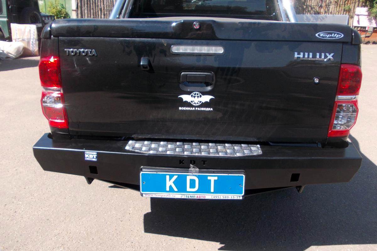 картинка Бампер задний KDT силовой Light для Toyota Hilux