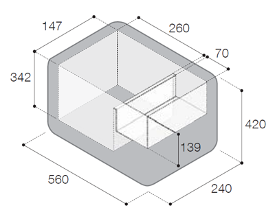 картинка Холодильник-морозильник переносной Vitrifrigo 16литров, 12/24V, -18ᵒC