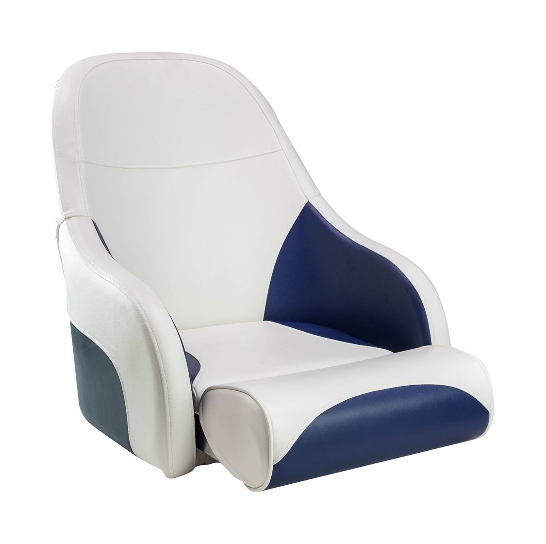 картинка Кресло с болстером Ocean Flip Up, обивка винил, цвет белый/синий