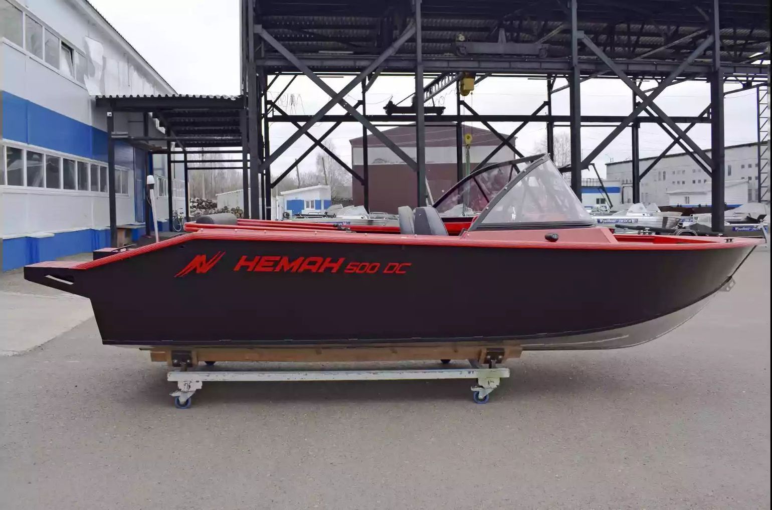 картинка Моторная лодка, Neman 500 DC NEW, зел./серая