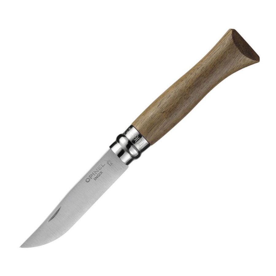 картинка Нож Opinel №6, нержавеющая сталь, ореховая рукоять, 000982
