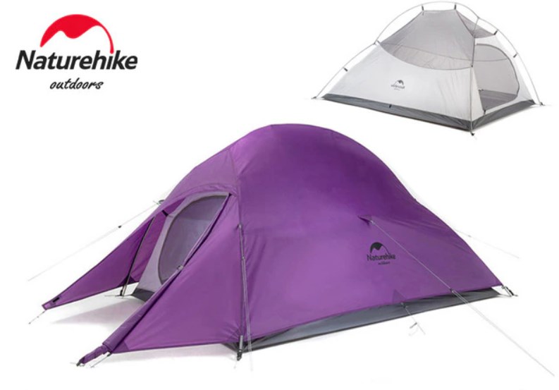 картинка Палатка Naturehike Cloud Up 2-местная, алюминиевый каркас, пурпурный