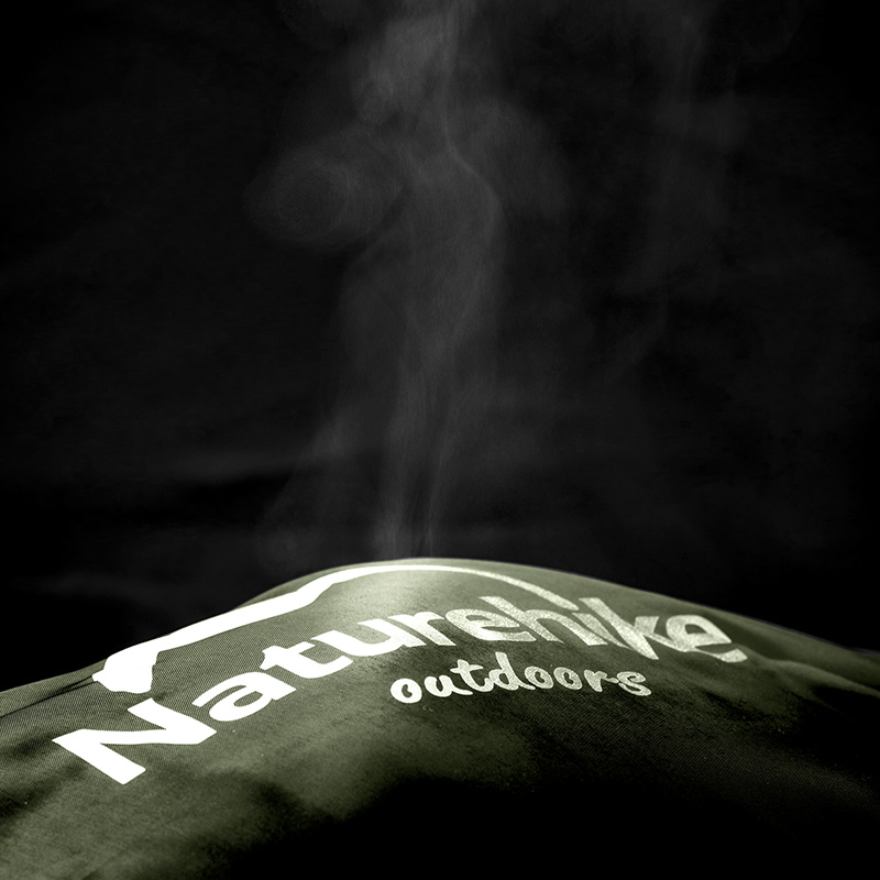 картинка Спальный мешок Naturehike U250 U Series Twine Cotton зелёный, молния слева