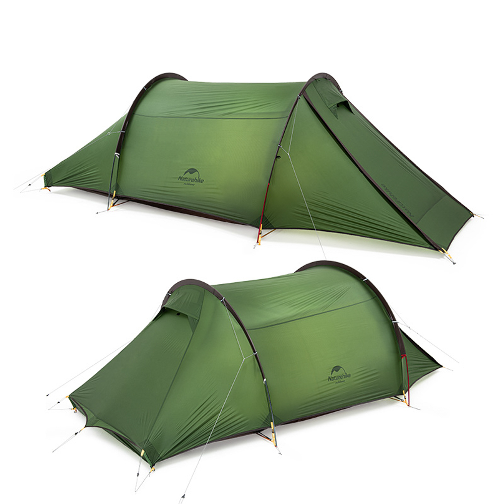 картинка Палатка 2-местная Naturehike Сloud Tunnel NH20ZP006, 20D , зеленый, 6927595761977