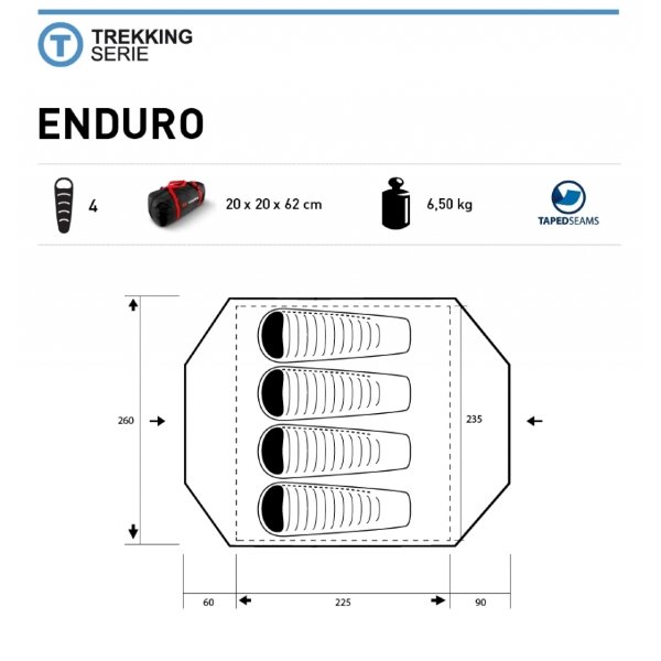 картинка Палатка Trimm Trekking ENDURO, песочный 4