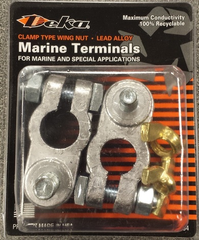 картинка Клеммы АКБ DEKA Marine Terminal с латунной гайкой-барашек