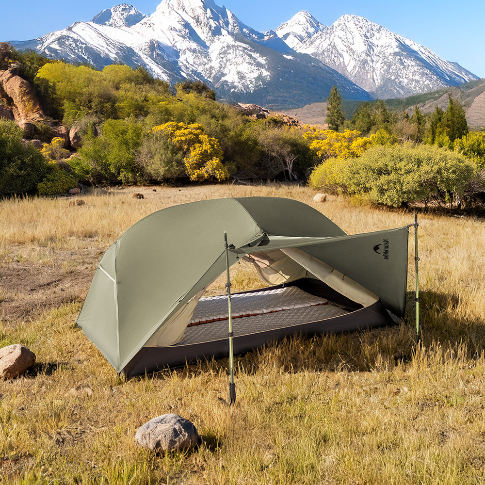 Палатка Naturehike Mongar CNK2550WS037 20D трехместная, зеленый