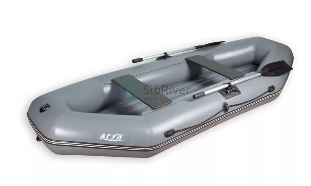 картинка Надувная лодка ПВХ Агул 300 НД, серый, SibRiver