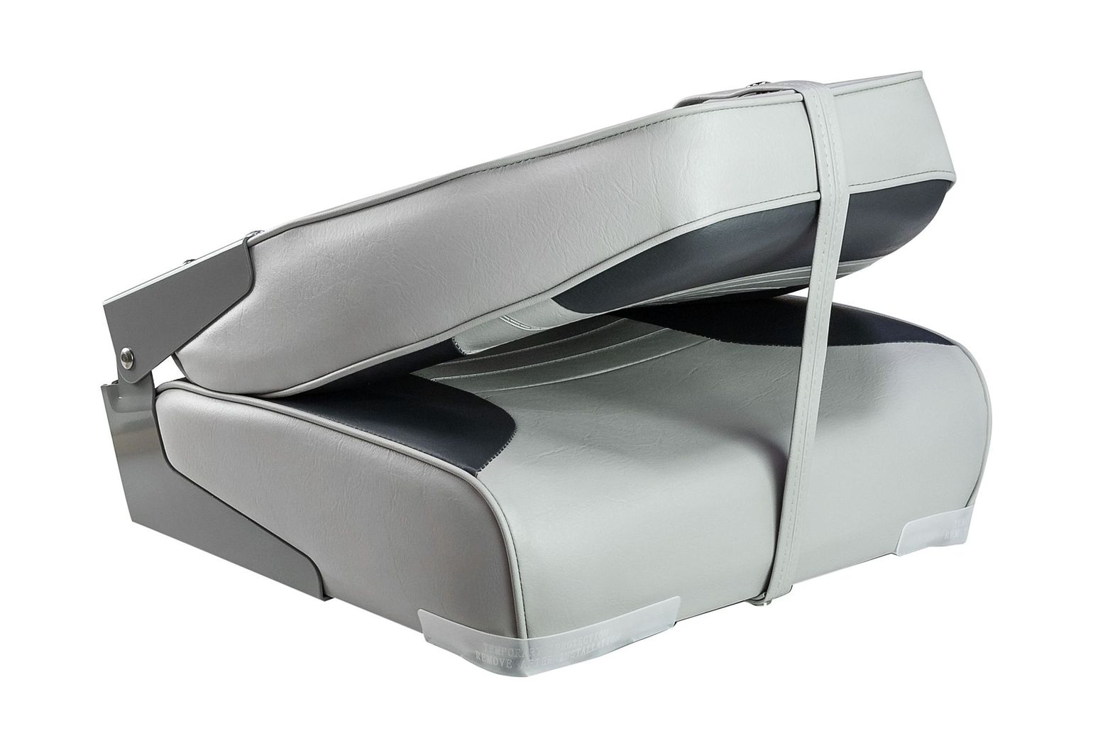 картинка Кресло мягкое складное Classic, обивка винил, цвет серый/угольный, Marine Rocket