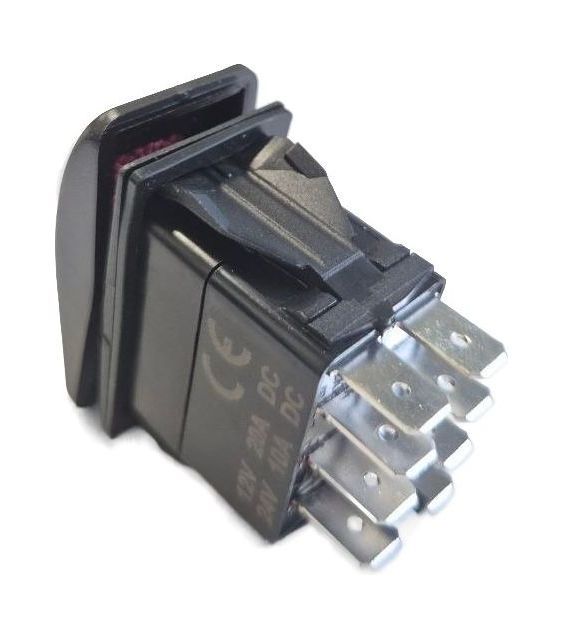 картинка Переключатель трехпозиционный ON-ON-ON 12 В/20А 8Р