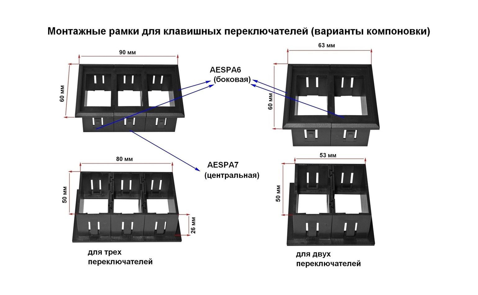 картинка Панель боковая для групповой установки переключателей AES11188Х