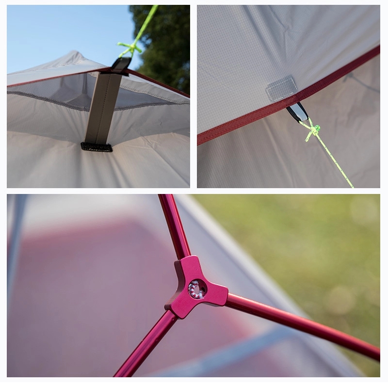 картинка Палатка Naturehike Cloud Up 3-местная, алюминиевый каркас, сверхлегкая, оранжевый