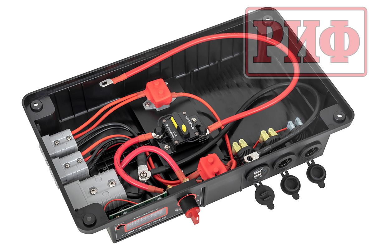 картинка Бокс аккумуляторный 2xUSB, 2x12В, вольтметр с индикацией 420х250х330