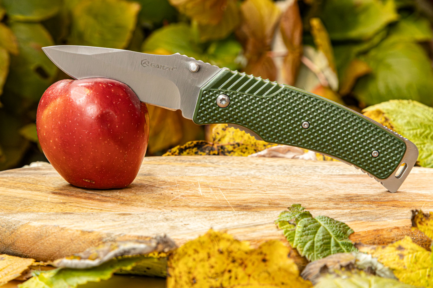 Нож складной Ganzo G618 440 Steel Exclusive Edition Green Handle