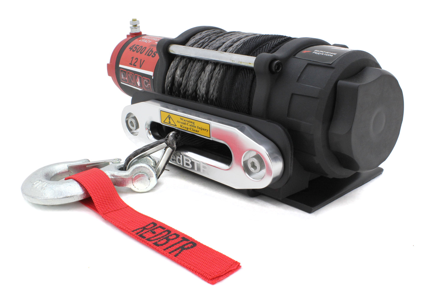 картинка Лебедка redBTR QUATTRO CRAZY 4,5S 12В 2040кг, 176:1, синтетика