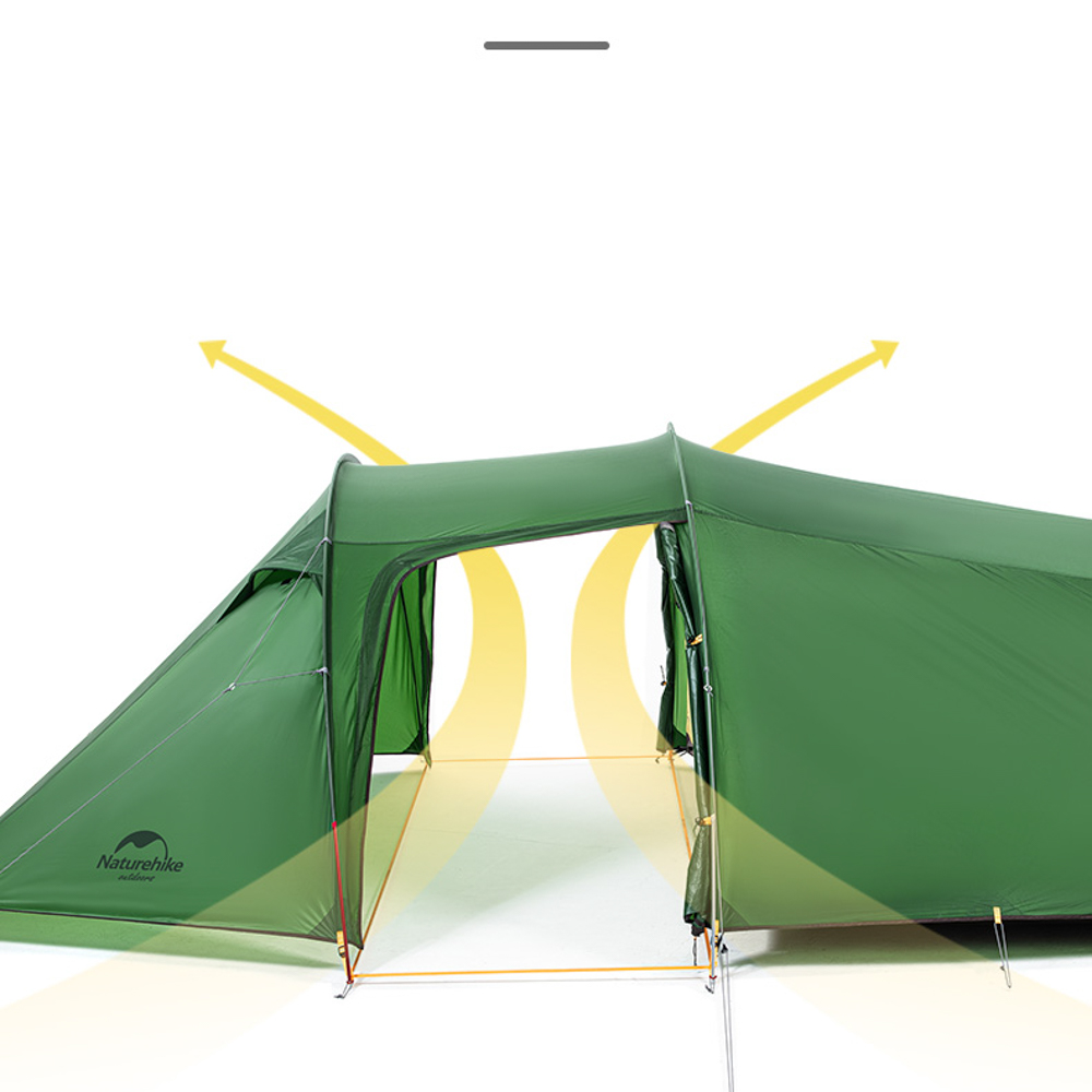 картинка Палатка 2-местная Naturehike Opalus NH17L001-L, 20D, зеленый, 6976023924781