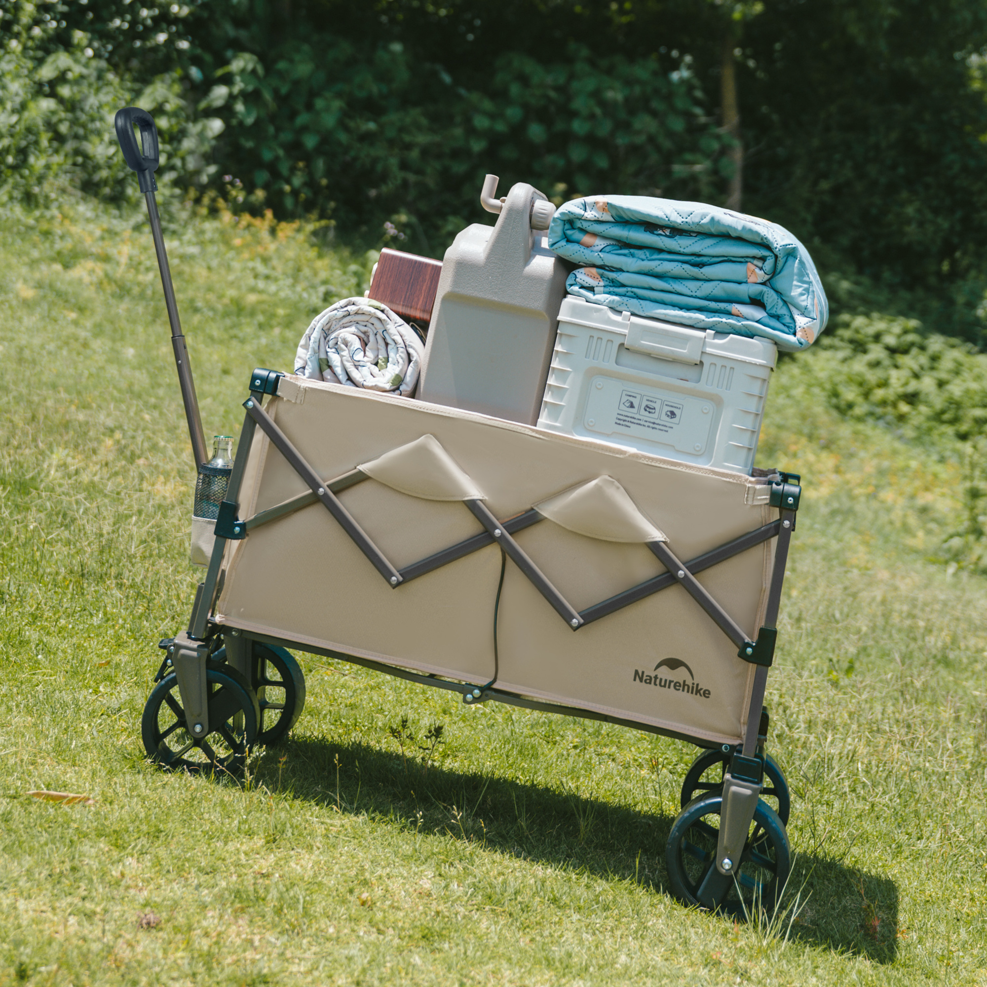 картинка Тележка туристическая Naturehike Light 75х45,5х91 см, 70 л, коричневая