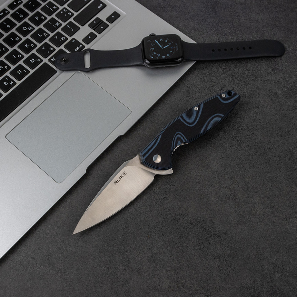 картинка Нож Ruike Fang P105 черно-синий