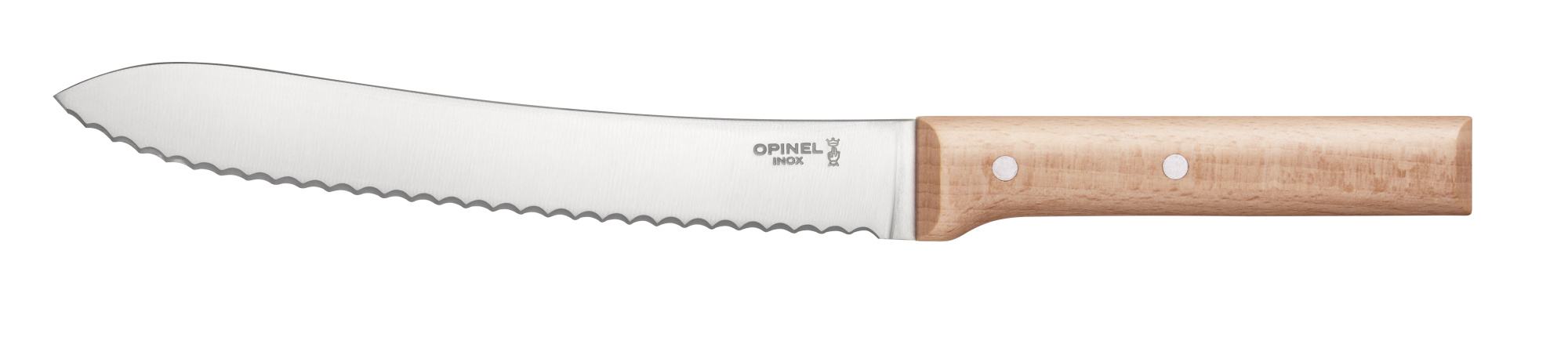 картинка Нож для хлеба Opinel №116, деревянная рукоять, нержавеющая сталь, 001816
