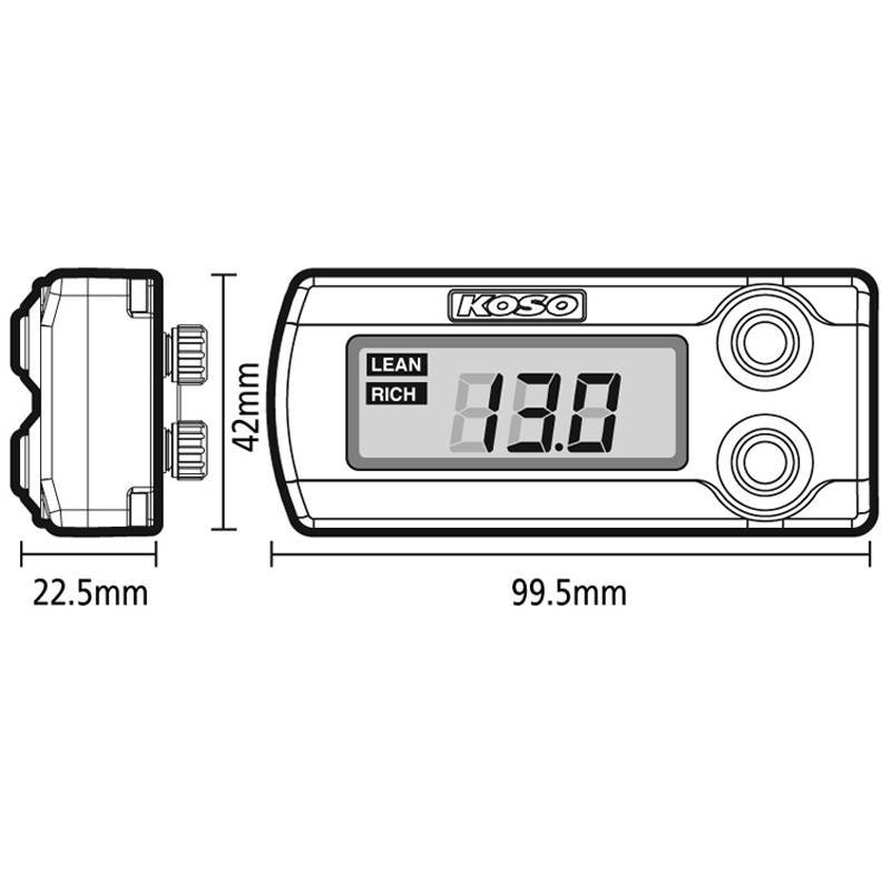 картинка Прибор качества топливной смеси KOSO Air/Fuel Ratio – Wideband