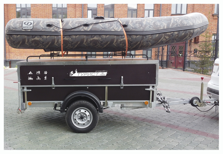 картинка Прицеп "Турист" (съемный модуль + универсал),рессорная подвеска