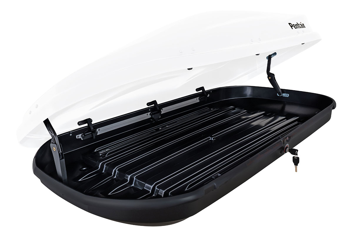 картинка Бокс автомобильный на крышу Pentair PYTHON 400L белый глянец, двусторонний