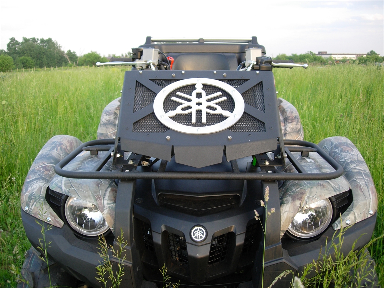 картинка Комплект выноса радиатора для Yamaha Grizzly 550/700 Litpro серебро, алюминиевый