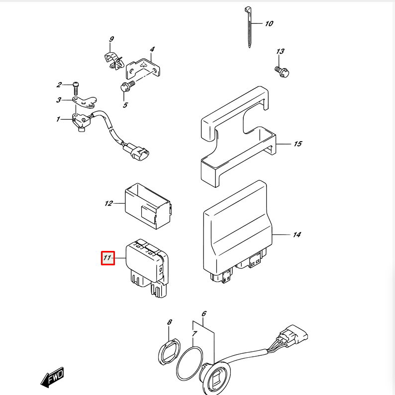картинка Реле гидроподъема Suzuki (38410-93J21) (Suzuki)