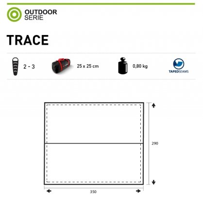 картинка Палатка-шатер Trimm Shelters TRACE, песочный 2+1