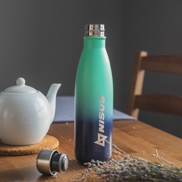 картинка Термобутылка NISUS 500ML (зеленый/синий)